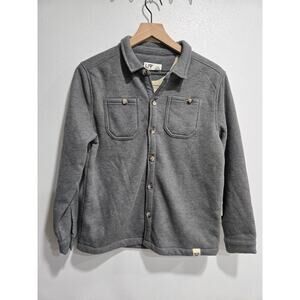 LIV Outdoor Thermal Waffle Knit Shacket Jacket Boys 14/16 | Sherpa Lined | Gray